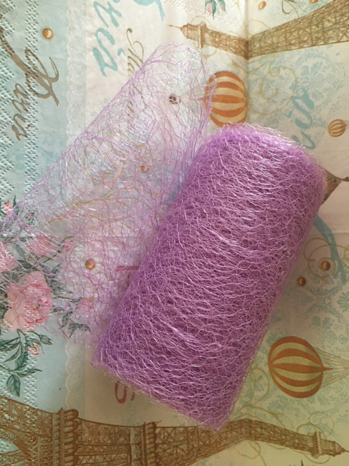 Organza pavučinka 12cm, 1m - 10kč