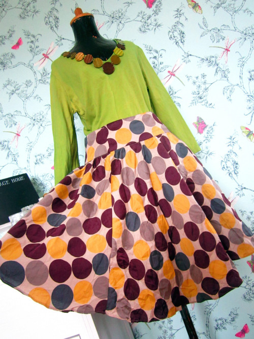 Sukně retro dots — foto 1