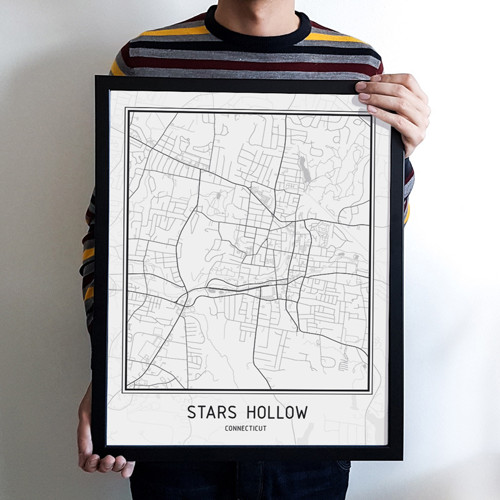 Plakát - mapa Stars Hollow 40x50cm