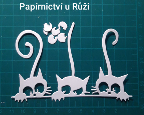 Papírový výsek kočky