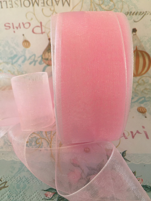 Stuha organza 40mm, 1m - 5kč