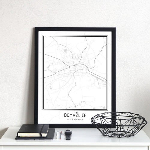 Plakát - mapa Domažlice