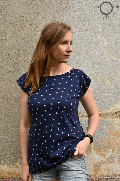 Modré s puntíky, vel. XXL — foto 1