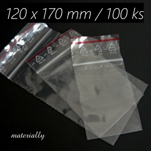 ZIP SÁČKY 120 x 170 mm / 100 ks