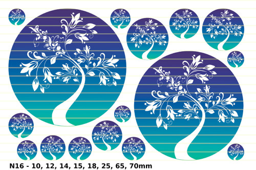 N16 digit. staž. 10, 12, 14, 15, 18, 25, 65, 70mm