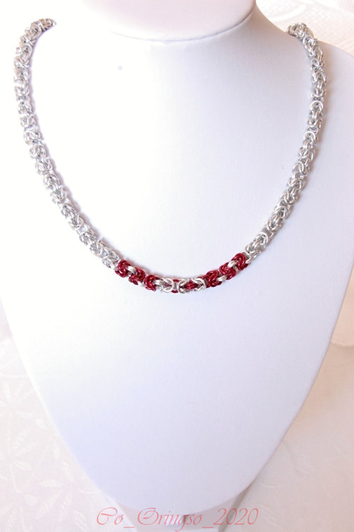 Náhrdelník ALISTEIA I. red silver — foto 1