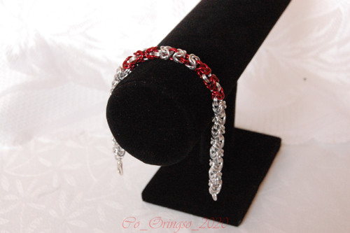 Náramek ALISTEIA I. red silver — foto 1
