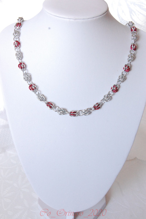 Náhrdelník ALISTEIA II. red silver