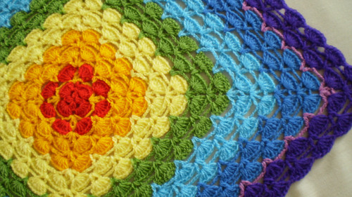 Mandala čtvercová čakrová
