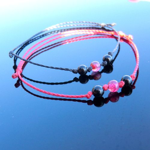 3 kamínky Elegance červ. * Obsidi + Rubelit + Onyx