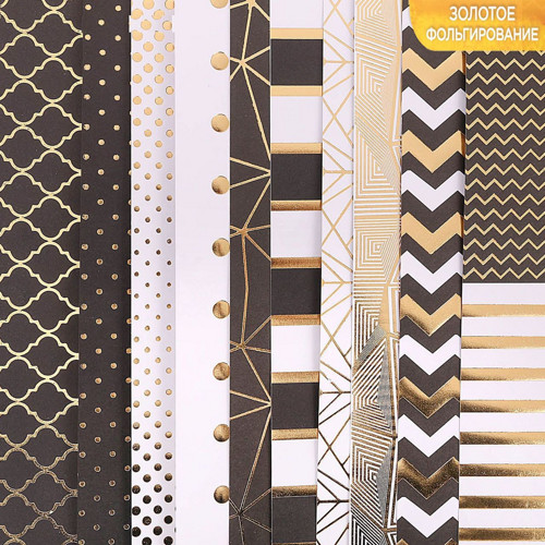 Sada zdobených papírů na scrapbooking, embosované