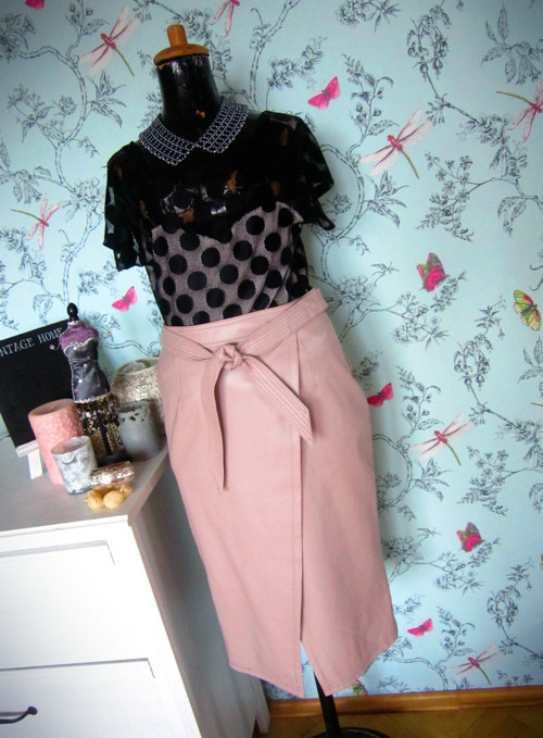 Sukně elegance v powder pink — foto 1