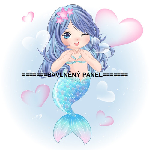 Bavlněný panel 25 x 25cm