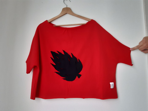 Tričko červené (Crop top)
