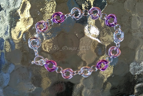 Náramek IGOR HNÍZDO pink silver — foto 1