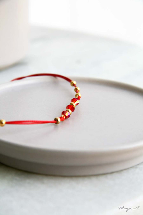 Zlatočervený minimalistický náramek SIMPLE BRACELE