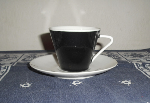 Porcelánový ŠÁLEK a PODŠÁLEK, zn. HORNÍ SLAVKOV