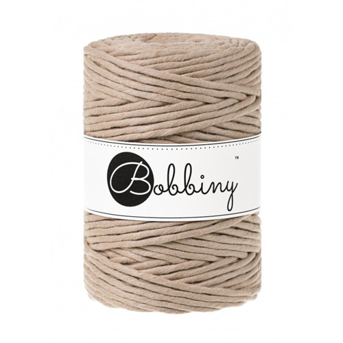 Bobbiny Macrame XXL 5mm - písková - 3m