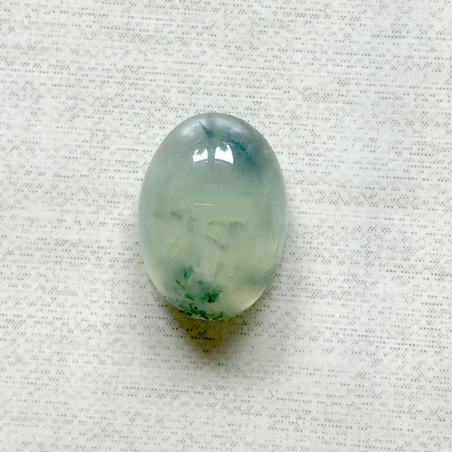 Prehnit kabošon ovál 14x10mm