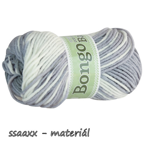 Příze BONGO BATIK ~ šedá/bílá/černá 602