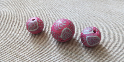 Korálky fimo 3 ks — foto 1