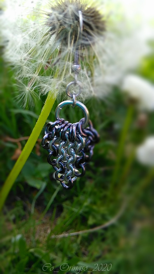 Náušnice HROZEN silver grey small — foto 1