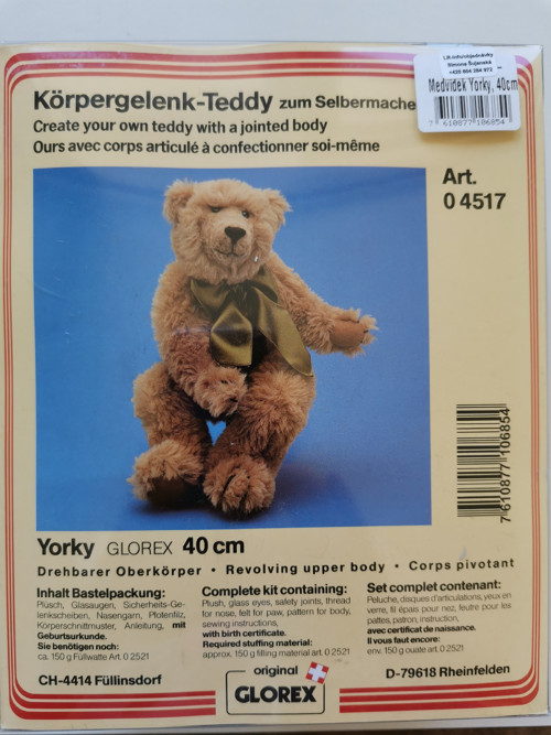 Medvídek Yorky Glorex 40 cm