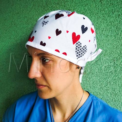 Srdíčková operační čepice