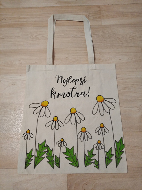 Plátěná taška - Nejlepší kmotra! (na přání)