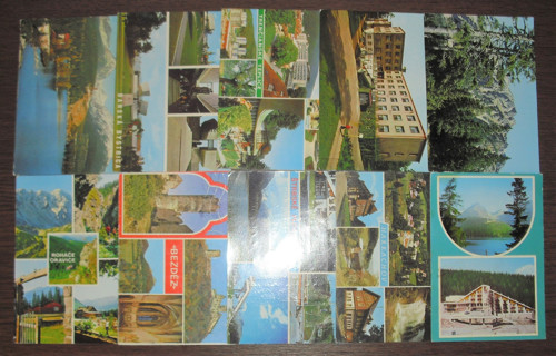 10x POHLEDNICE místopis, prošlé poštou — foto 1