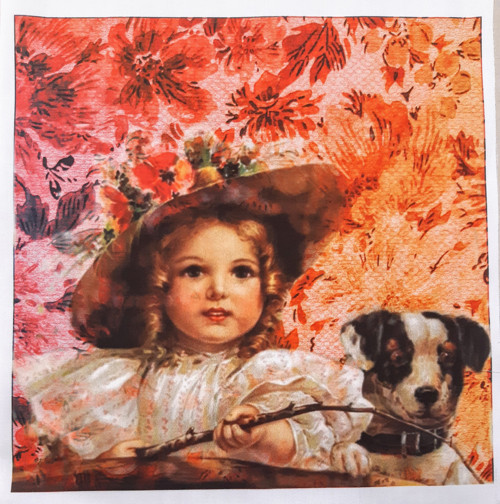 Bavlněný panel 24 x 24 cm