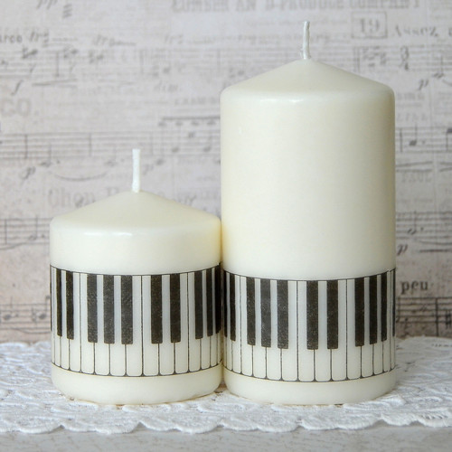 Piano II. - sada 2 svíček