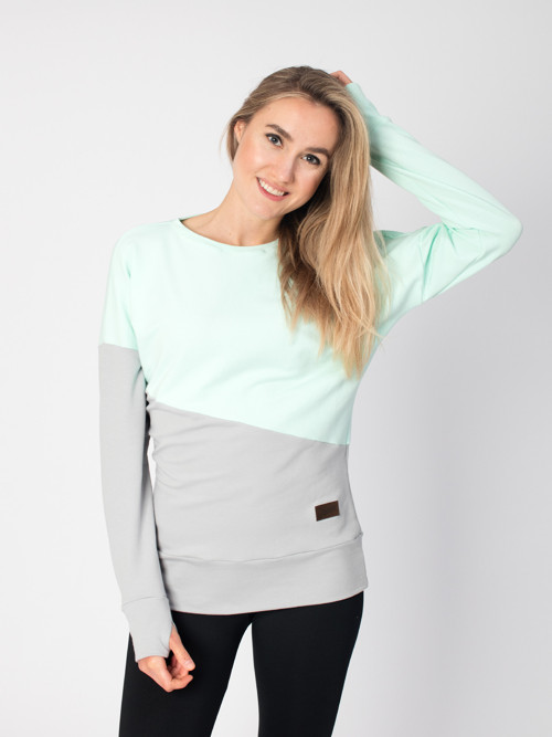 Drexiss dámská mikina BELLA MINT/IVORY