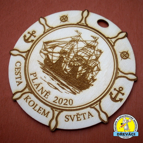 Dřevěné MEDAILE "Škola v přírodě"...