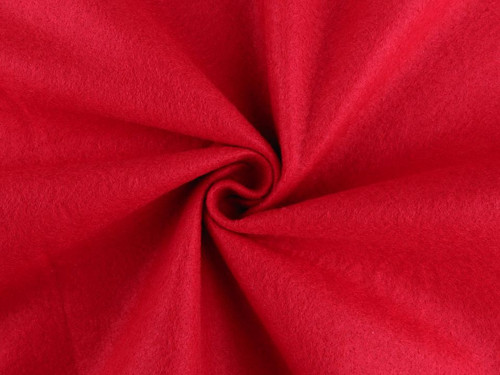 Filc / plsť šíře 90 - 95 cm (10cm) - červená