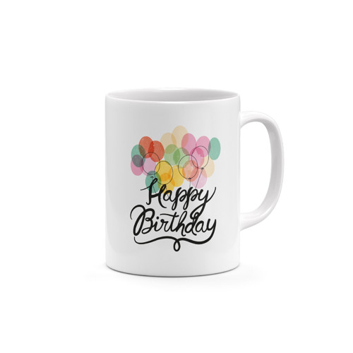 Hrnek Happy Birthday Balloons