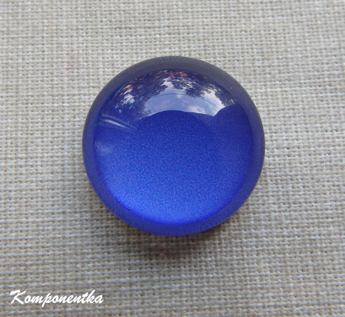 Skleněný kabošon 18mm 1kus