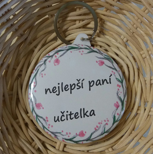 Zrcátko s textem - přívěsek