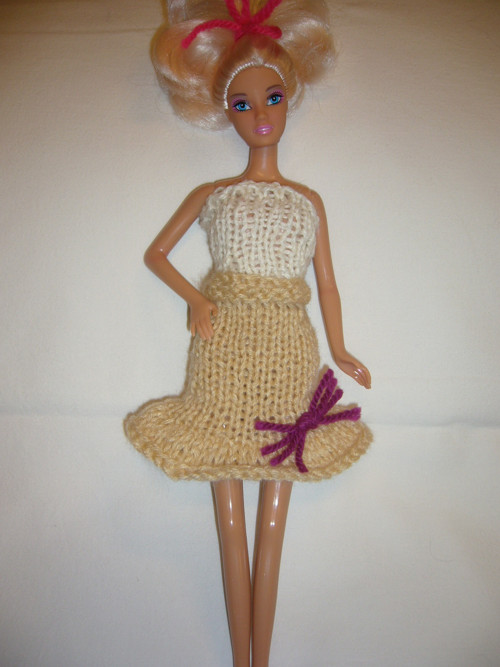 Barbie - béžová sukýnka