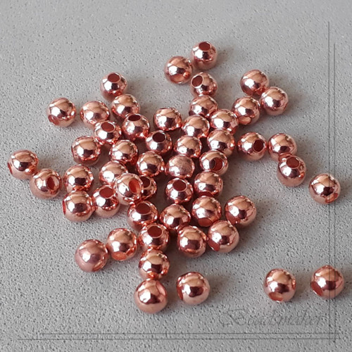 Kovové korálky 3 mm - 20 ks — foto 1