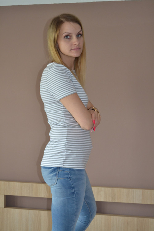 Dámské triko - proužek