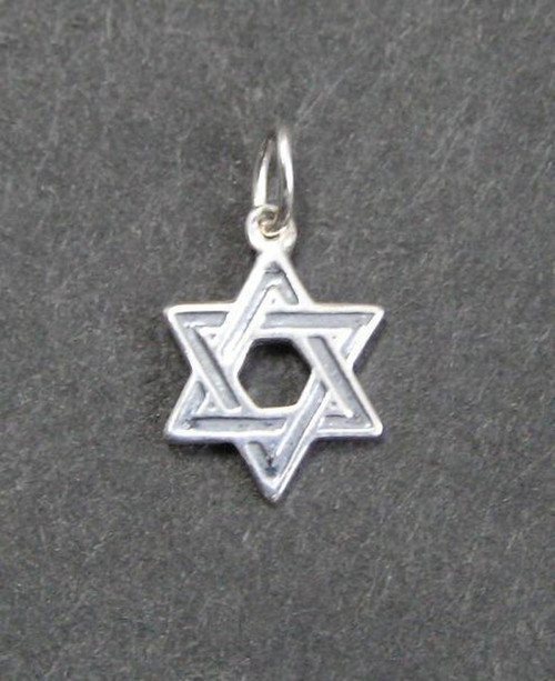 Hexagram - stříbrný přívěsek — foto 1