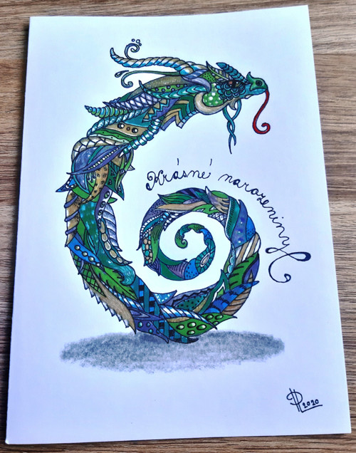 Narozeninové přání - drak — foto 1
