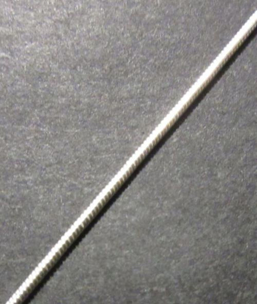 Slabý třpytivý stříbrný řetízek - délka 45cm