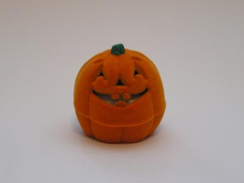 Sametová krabička na šperky - dýně helloween — foto 1