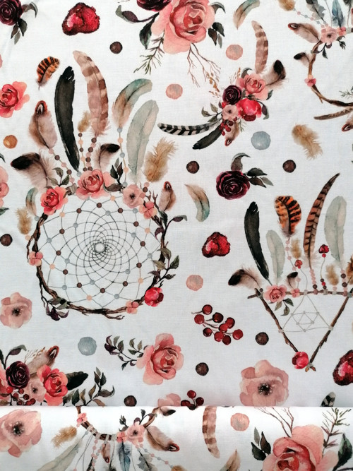 Bavlnená látka Boho Dream Catcher