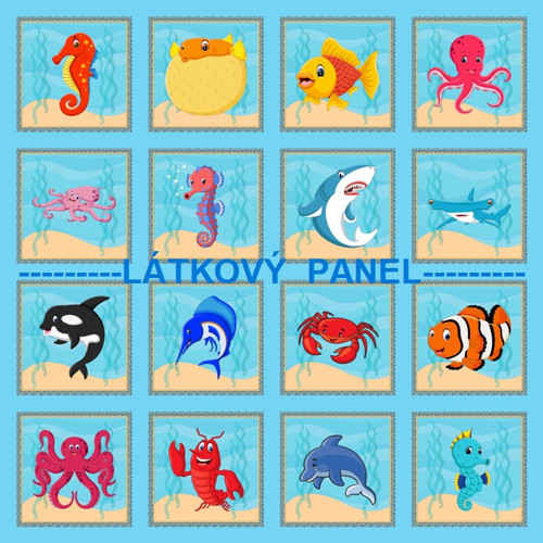 Bavlněný panel 47 X 47 CM skladem