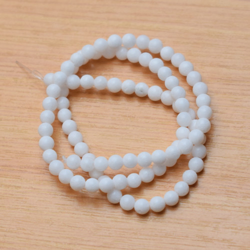 Jadeit 4 mm - 10 kusů