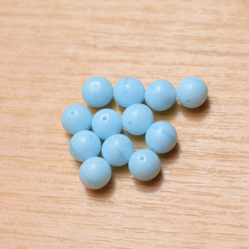 Mačkané korálky - 6mm -25 kusů