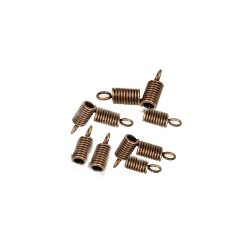 PRUŽINKY NA KŮŽI MĚDĚNÉ 7x3 mm